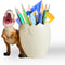 Dinosaur Pen Holder & Pencil Holder for Desk, Trex Desk Accessories, Jurassic Park Office School Supplies, Dino