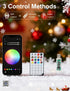 200 66Ft echosari Smart Christmas String Lights, LED Color Changing Fairy Light with App, Music Sync RGB Built in Chip