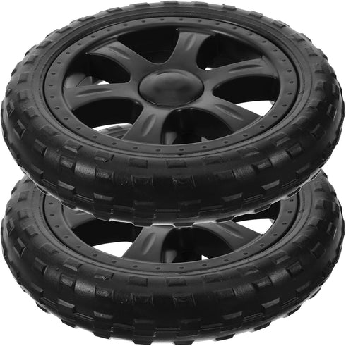 2-Pack 6.69 Inch Replacement Grocery Cart Wheels with Bearings for Folding Shopping