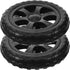 2-Pack 6.69 Inch Replacement Grocery Cart Wheels with Bearings for Folding Shopping