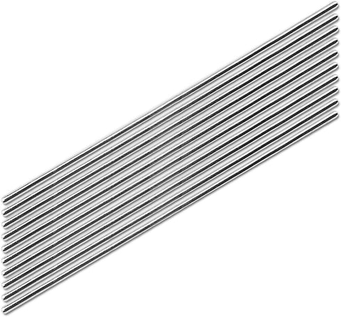2mm x 100mm Model Straight Metal Round Shaft Rods, 10 Pieces