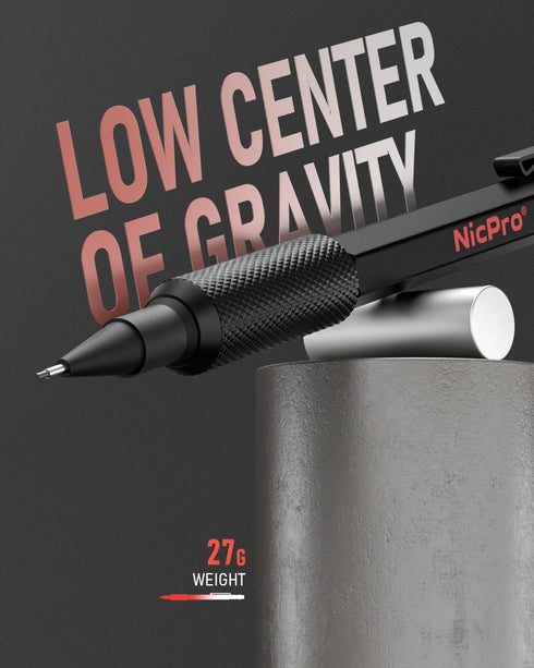 Nicpro 0.9 Metal Mechanical Pencil Set with Case, 3PCS Hevey Duty MP2000 Lead Pencil With 6 Tube HB Lead Refills 0.9mm, Erasers, Weatherproof Barrel for Outdoor Writing Drafting Drawing Sketching by Nicpro