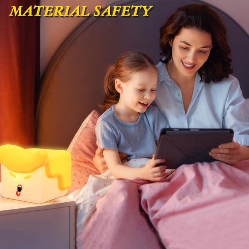 3 Dimmable/Timer Fun Night Light, Hilarious Silicone Squishy Lighted Tap Light, Levels Night Light, USB Rechargeable