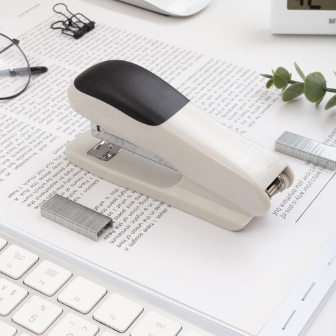 M&G Desktop Stapler Portable Stapler with 25 Sheet Capacity, Two Binding Modes, Classic Staplers with 1000 Staples, Durable Staplers for Office School Home (Grey) by M&G