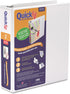 QuickFit Angle D-Ring View Binders, 2" Rings, 475-Sheet Capacity, 47% Recycled, White, 87030