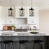 Laihezz 1-Light Black Pendant Light, Industrial Modern Small Hanging Light Fixture, Single Farmhouse Light for Kitchen