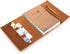 Refillable A5 Leather Binder Journal - 8.5x6" 6 Ring Organizer with Pockets, Hand-Crafted Genuine Leather Folio
