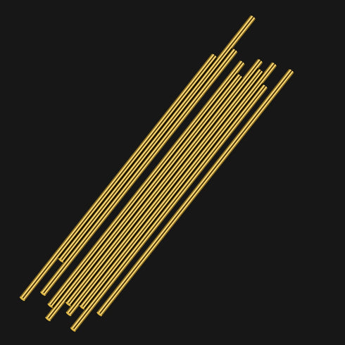 1/8 Inch Brass Round Rod, Favordrory 10PCS Lathe Bar Stock, 1/8 Inch Diameter, 6 Inches Length