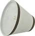 Aspen Creative 32043-2A, 3" 6" 5" Set 2 Hardback Empire Clip-On Chandelier Lamp Shade, Off-White, Top x Bottom x Slant