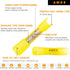 40 PCS 8 Gauge Heat Shrink Butt Connectors 8 AWG Yellow Pre-Insulated Marine Grade Insulated Butt Splice Connectors