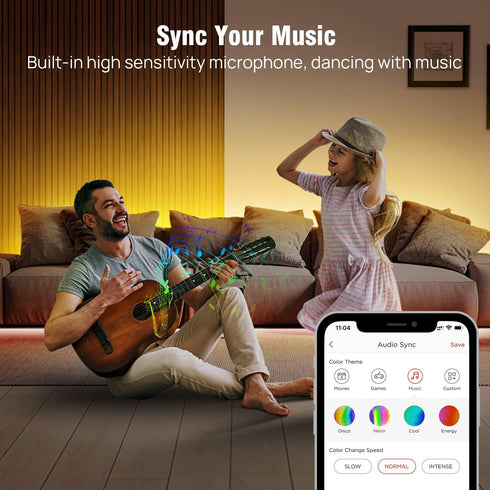 Sengled 16.4ft 16 25,000 Smart LED Strip Lights, Wi-Fi LED Lights Work with Google Home, Million Colors, RGB, Music