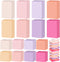 Yexiya 64 Pcs Lined Sticky Notes, Self Stick Notes with Lines, Bright Assorted Colors, 1920 Sheets (4 x 6 Inch, 3 x 3