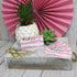 Pink Stripes Scratch & Win Customer Appreciation Package Inserts, 20 Single Sided Insert Cards with Scratch Off