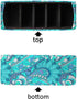 5 Floral Print Remote Control Holder with Compartments, PU Leather Office Desk Organizers - Couch/TV Cabinet/Bedside