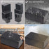 Zulkit Junction Box, IP65 Waterproof Dustproof ABS Plastic Electrical Boxes Electronic Enclosure Black 9.1 x 5.9 x 3.4