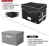 DocSafe Fireproof Document Box with Lock, Portable File Storage Organizer with Mesh Pockets, Collapsible for Home Office