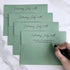 Winlyn 100 Pcs Sage Green A7 Invitation Envelopes 5 1/4 x 7 1/4 Square Flap Envelopes Self Seal