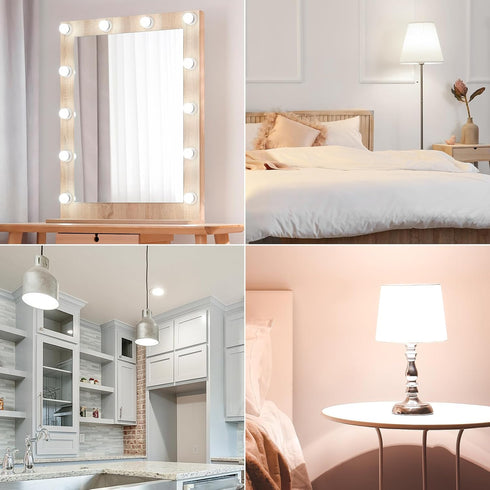 Bulbs, 60W Bulbs 5000K 800 G25 Bulb 7W, 120V, Non-Dimmable, 6 Pack DEGNJU LED Vanity Light Equivalent, Bathroom Light