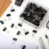 Small Binder Clips, 120 Pack, 3/4 Inch Width, Black Binder Clips, Mini Paper Clamps for Office Supplies