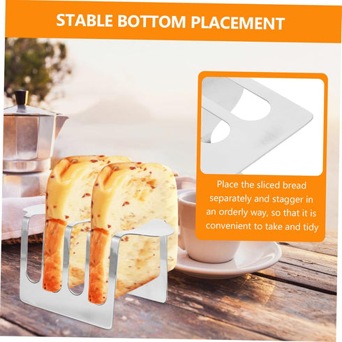 3 ABOOFAN pcs Sliced Bread Stand Rack Elegant Bread Slice Storage for Breakfast Muffins Bagels for Home Bakery Parties