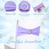 24 Newwiee Pieces Colored Chair Sashes Spandex Dining Stretch Chair Sashes Bands with Buckle for Wedding Event Fiesta