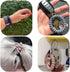 BIHRTC 5 Color Wrist Keychain - Plastic Spring Flexible Spiral Coil Stretchable Wristlet Bracelet Key Holder