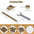 13 Pcs Furniture Fastening Connectors with Wrench, Table Top Fasteners for Butcher Blocks, Tables, and Bed Frames