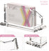 HEZONG Business Card Holder, Clear Acrylic Display Stand for Desk - 1 Slot Horizontal Placement 1 Pack (1 slot-H)