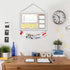 Emfogo 2-Pack Cork Board Vision Board, 16"x11" White Linen Boards for Home and Office Decor