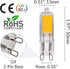 G9 Bulb (10 Pack) 2W T4 20W 25W 120V Non-Dimmable, 2700K Simba Lighting LED COB Light to Halogen Replacement