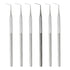 A2Z- 6pc Dental Pick Oral Hygiene Probe #6 45 degree Angled, Tooth