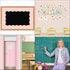 Blush Bulletin Board Border, Pink Scalloped Trim for Classroom, 52ft One Roll
