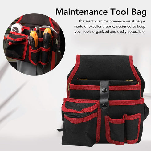 Garden Tool Pouch, Waterproof Utility Bag for Electrical Maintenance and Carpenters Hand Tools