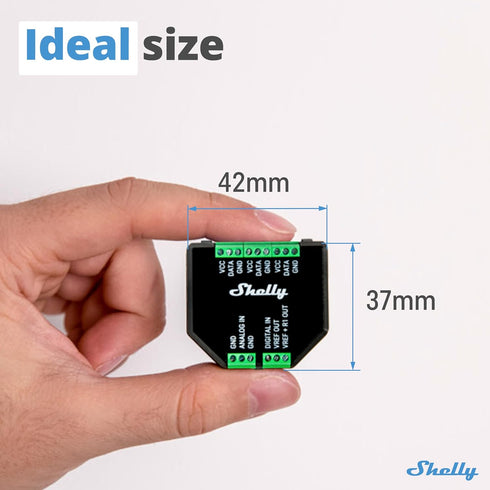 Shelly Plus Add-On | Bluetooth Add-On for Shelly Plus Devices | Measure Temperature and Humidity | Home Automation | Works with Alexa & Google Home | iOS Android App |No Hub Required |Digital Sensor