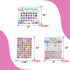TSBSHum 18-Piece Potty Training Chart,Potty Training Sticker Chart for Girls,Made of Waterproof Paper,Helps Toddler