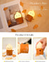 Emotional Support Flame Night Lamp, Fire with Positive Smile Candlelight Mood Light, Rechargeable Fake Candles