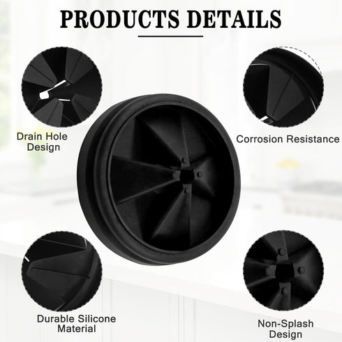 Garbage Disposal Splash Guard, 1-Pack Upgraded for InSinkErator Evolution Series, Removable Quiet Collar Drain Cover