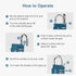 Puroma 2 Pack Combination Lock, 4 Digit Waterproof Padlock for School Gym Locker, Toolbox, Gate Storage