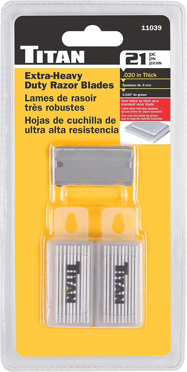 Titan 11039 Heavy Duty Razor Blade - 21 Piece