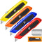 Jetmore 4 Pack Utility Knife, Retractable Box Cutter with 10 SK5 Blades,