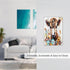 HTSAHKV 3 5 Inch Watercolor Highland Cow pattern Wall Plate Light Switch Cover Single Gang Outlet Faceplate Print Plate