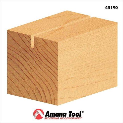 Amana Tool - 45190 Solid Carbide Cutting Edge Straight Plunge - High Production 1/16 Dia x 3