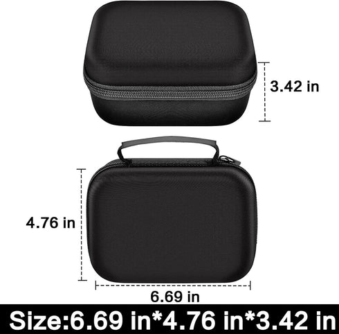 Case for Phomemo M110 Label Maker - Portable Mini Bluetooth Thermal Label Maker Storage Bag for Printer Labels, Black