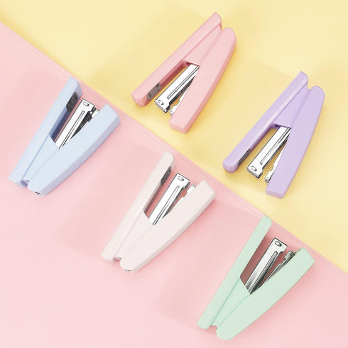 Office Stapler, Portable Durable Staplers for Desk, Stapler Supplies (Purple)