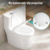(16.53x14.37) White toilet seat, with soft-close hinges, non-slip pads, made of plastic, durable and easy to clean