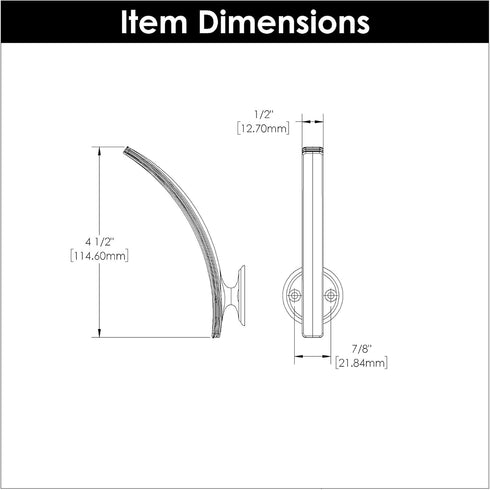 Hickory Hardware Transitional P2145-SN-5B American Diner Collection Wall Hangers, 5 Pack, Satin Nickel Finish