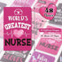Zonon 48 Pcs Nurse Notepads Bulk Nurse Inspirational Pocket Notebooks Mini Nursing Motivational Note Pads Christmas Nurse Appreciation Gifts for Students Classroom Prizes Office Supplies by Zonon