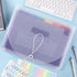 SKYDUE Portable Accordion File Organizer, 13 Pockets, Plastic Bill Receipt Organizer, Letter Size, Purple