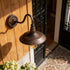 9.8" E26 Outdoor Wall Light, Iron Art Gooseneck Wall Lanterns, Retro Barn Lights, Indoor and Outdoor Wall Mounted