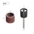 uxcell 100 Pcs 1/2 Inch Sanding Sleeves Sandpaper Set, 80 Grit with 2 Pcs 1/8 Inch Drum Mandrels for Rotary Tools